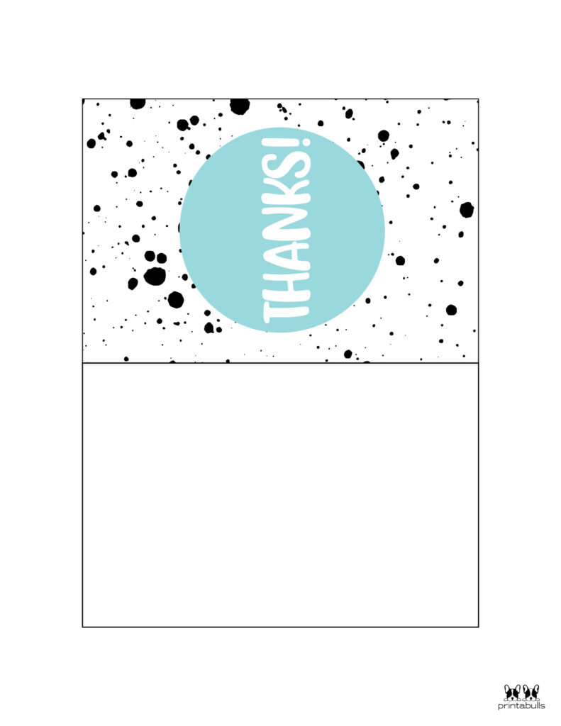 150+ printable thank you cards - free | printabulls